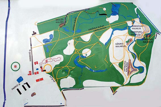 Rietavo parko planas. Danutės Mukienės nuotrauka