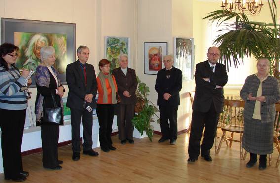 Parodos „Vakarų Lietuvos akvarelė“ atidarymo vaizdas (2007 m. vasario 11 d.)